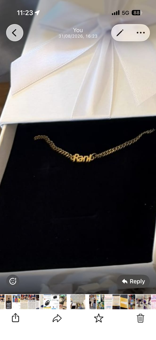 Customer photo review of Custom Name Bracelet