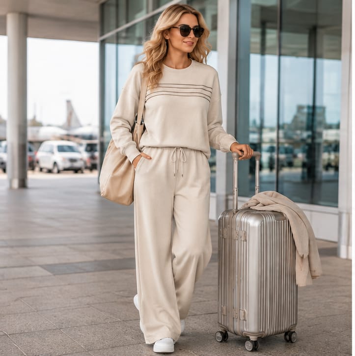 Customer photo review of 🔥 LAST DAY BLACK FRIDAY — 57% OFF ✨TALBOTS Women’s Crew Neck Lounge Set