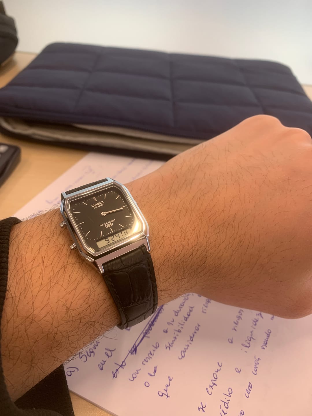 Customer photo review of Reloj Casio Vintage AQ-230EL-1A Negro Cuero