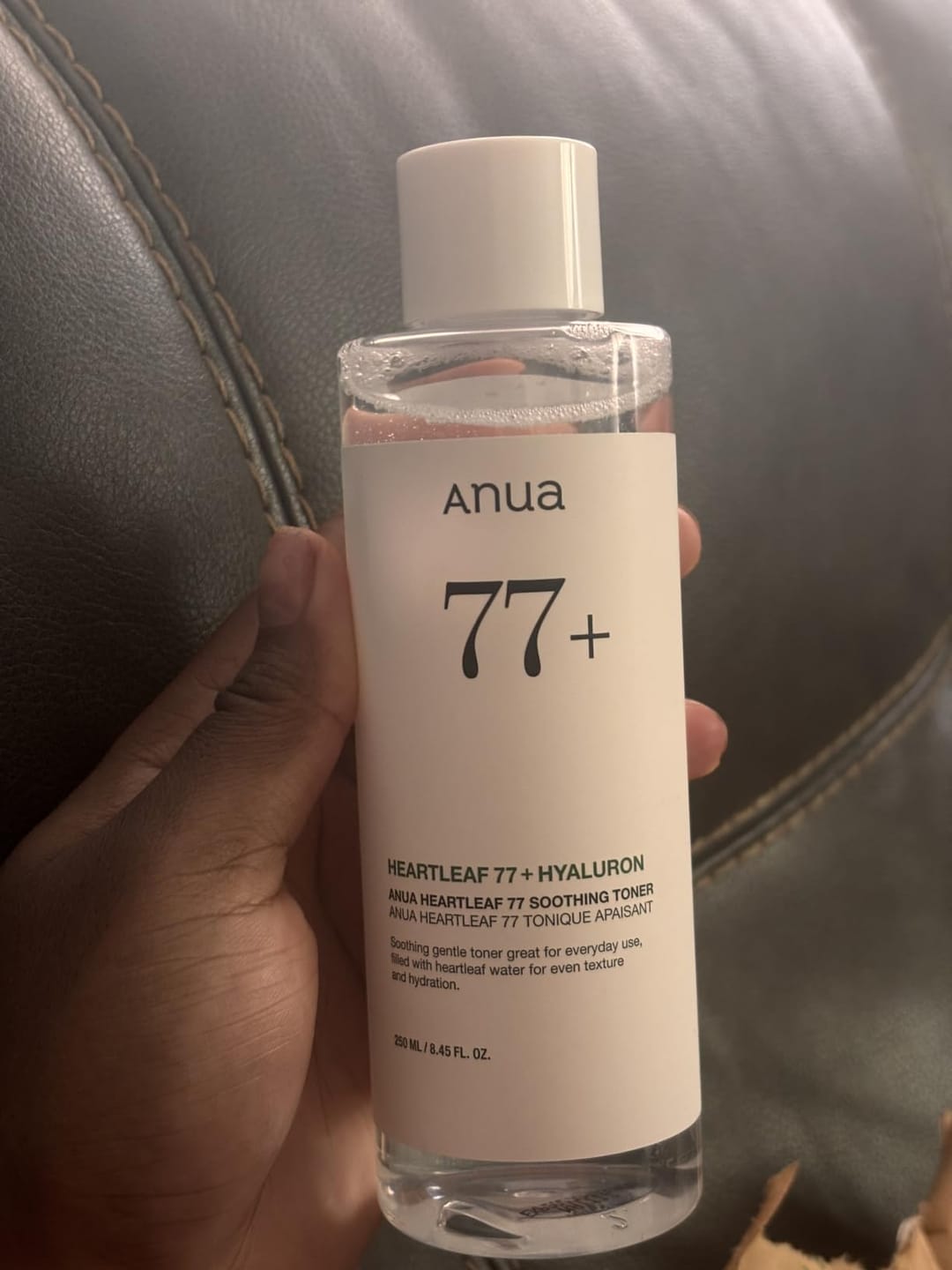 Customer photo review of Anua 77% Soothing Toner For Skin