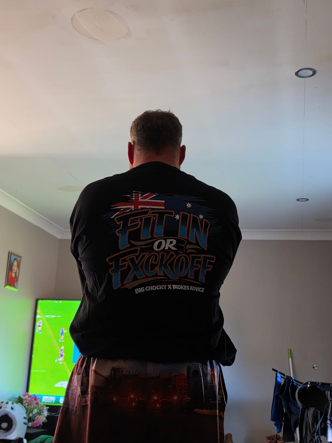 Customer photo review of Big Chocky | Fit In Tee
