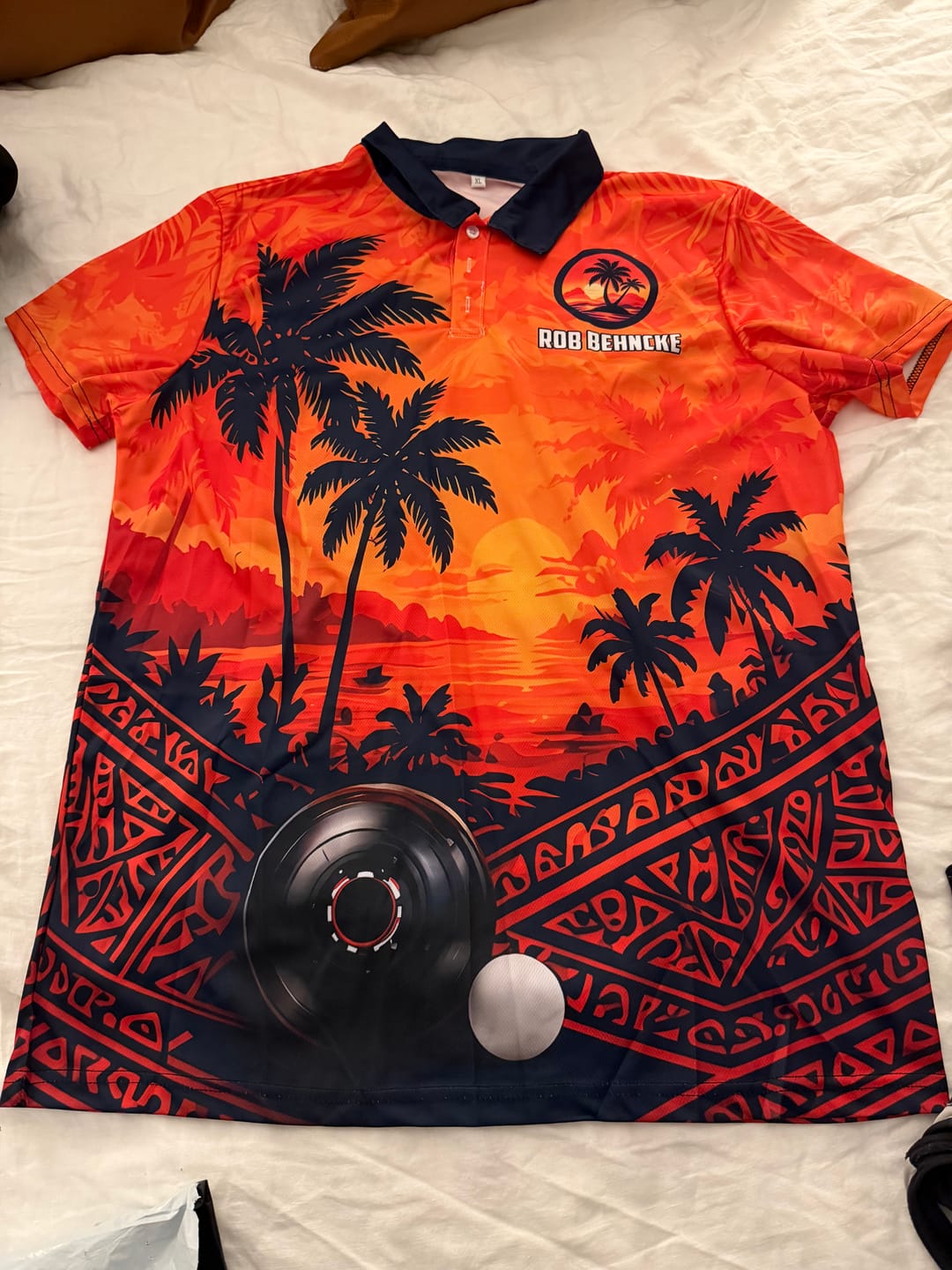 Customer photo review of Maxcorners Bowling 3D Unisex Shirt For Alexander