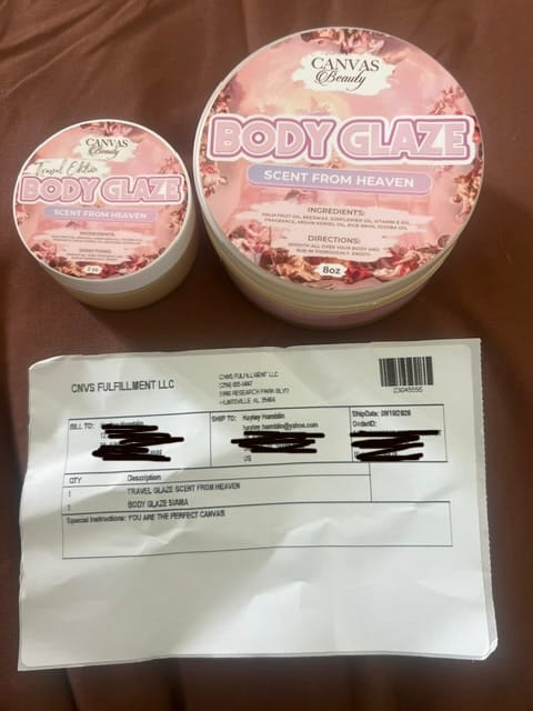 Customer photo review of BODY GLAZE: SIAMA