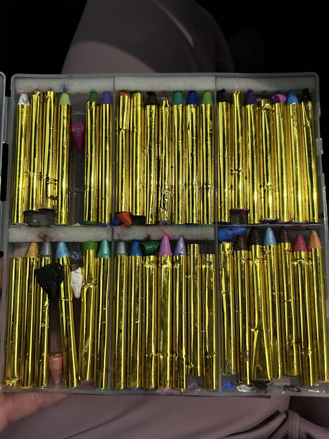 Customer photo review of Face & Body Paint Crayons