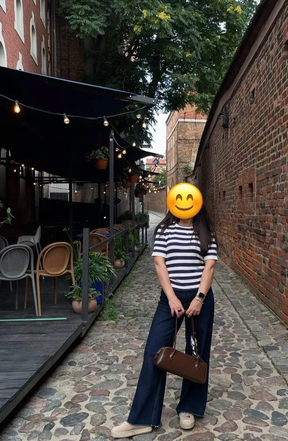 Customer photo review of Ella Vintage Leather Baguette Bag
