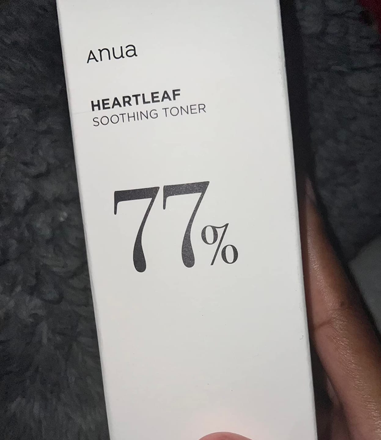 Customer photo review of Anua 77% Soothing Toner For Skin