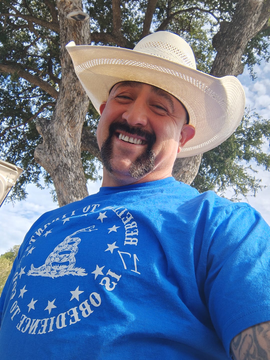 Customer photo review of FREE Rebellion To Tyrants T-Shirt