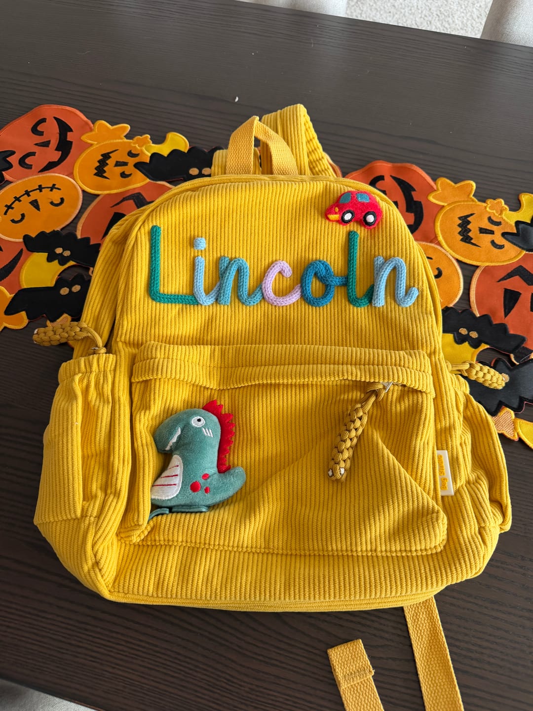 Customer photo review of K&C - Personalized Knitted Backpack