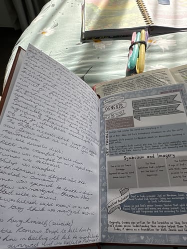 Customer photo review of Bible Study Guide Journal – 66 Pages