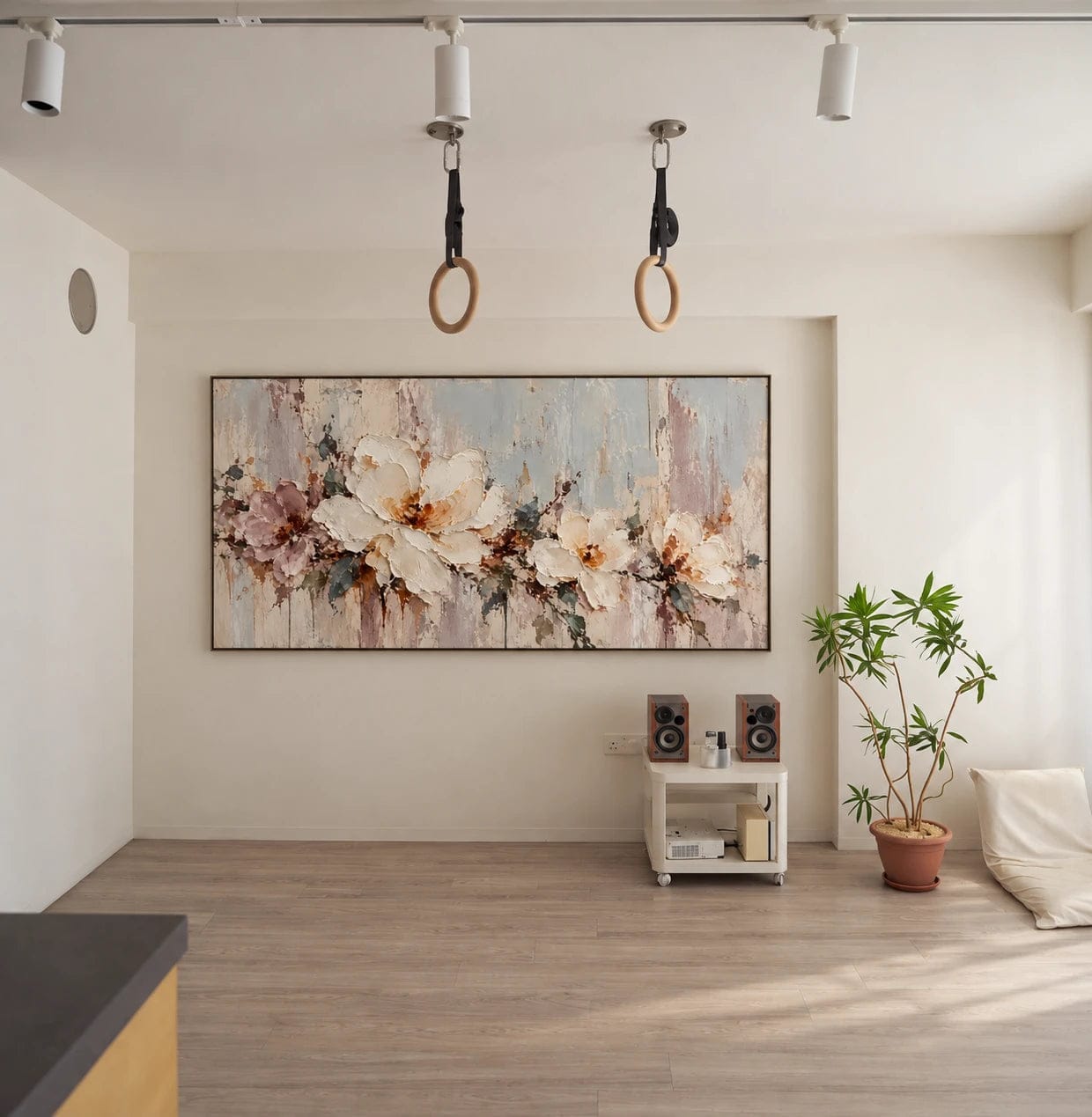 Customer photo review of Textured & Impasto Art | Sculpted Floral Whisper