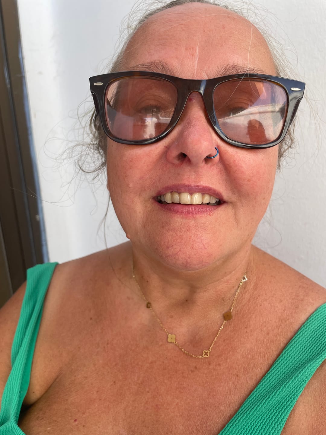 Customer photo review of Multi Clover Necklace