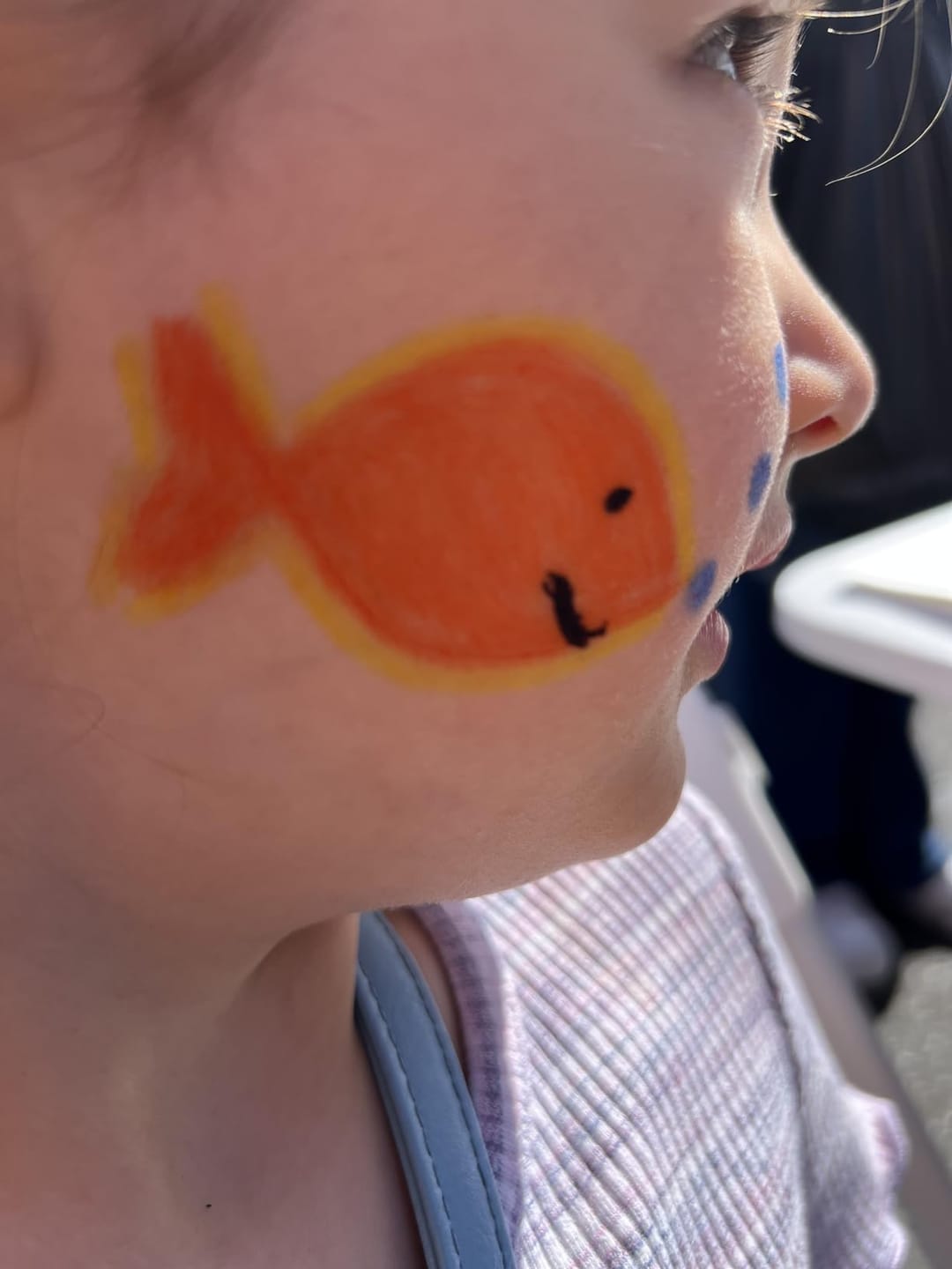 Customer photo review of Face & Body Paint Crayons