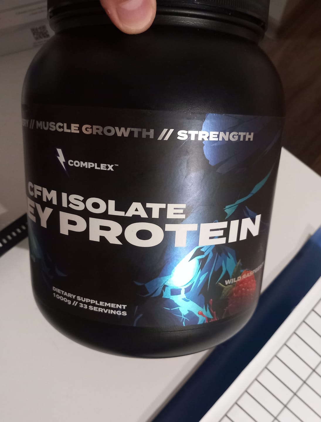 Customer photo review of CFM Whey Protein Isolate