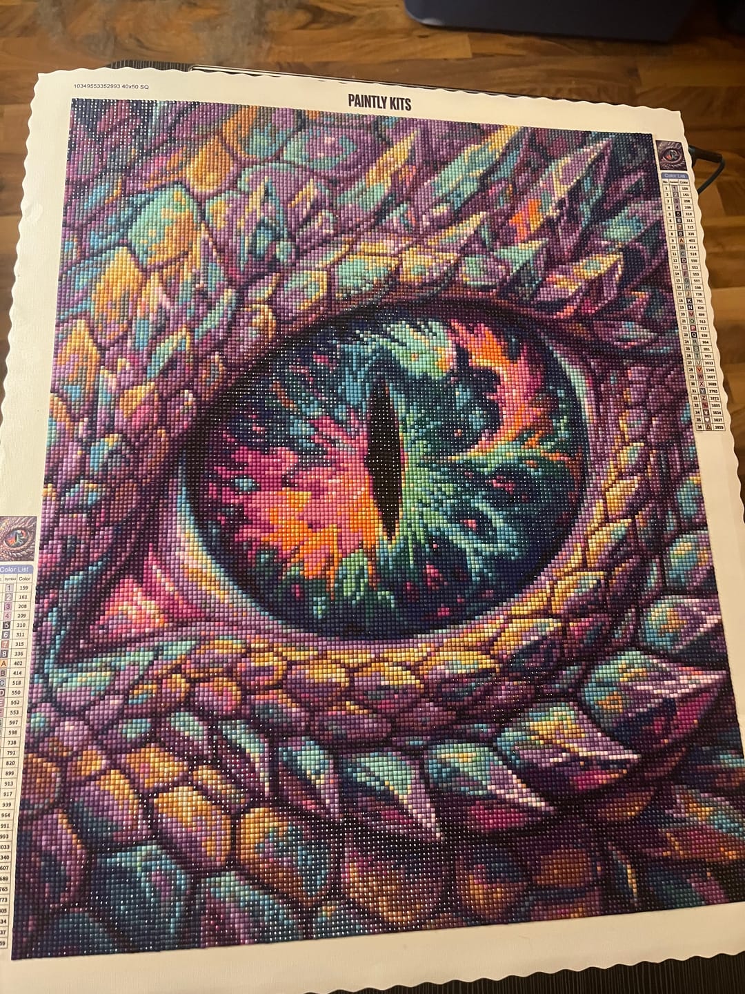Customer photo review of Prismatic Dragon Eye (Diamond Painting)