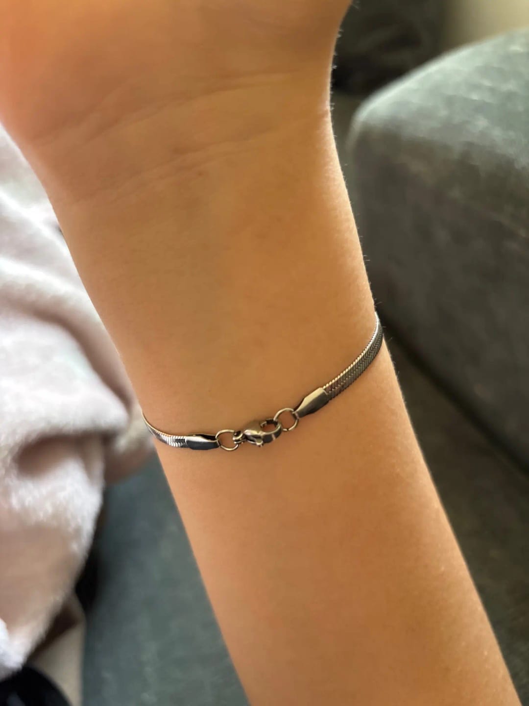 Customer photo review of Bracelet serpent (argent)