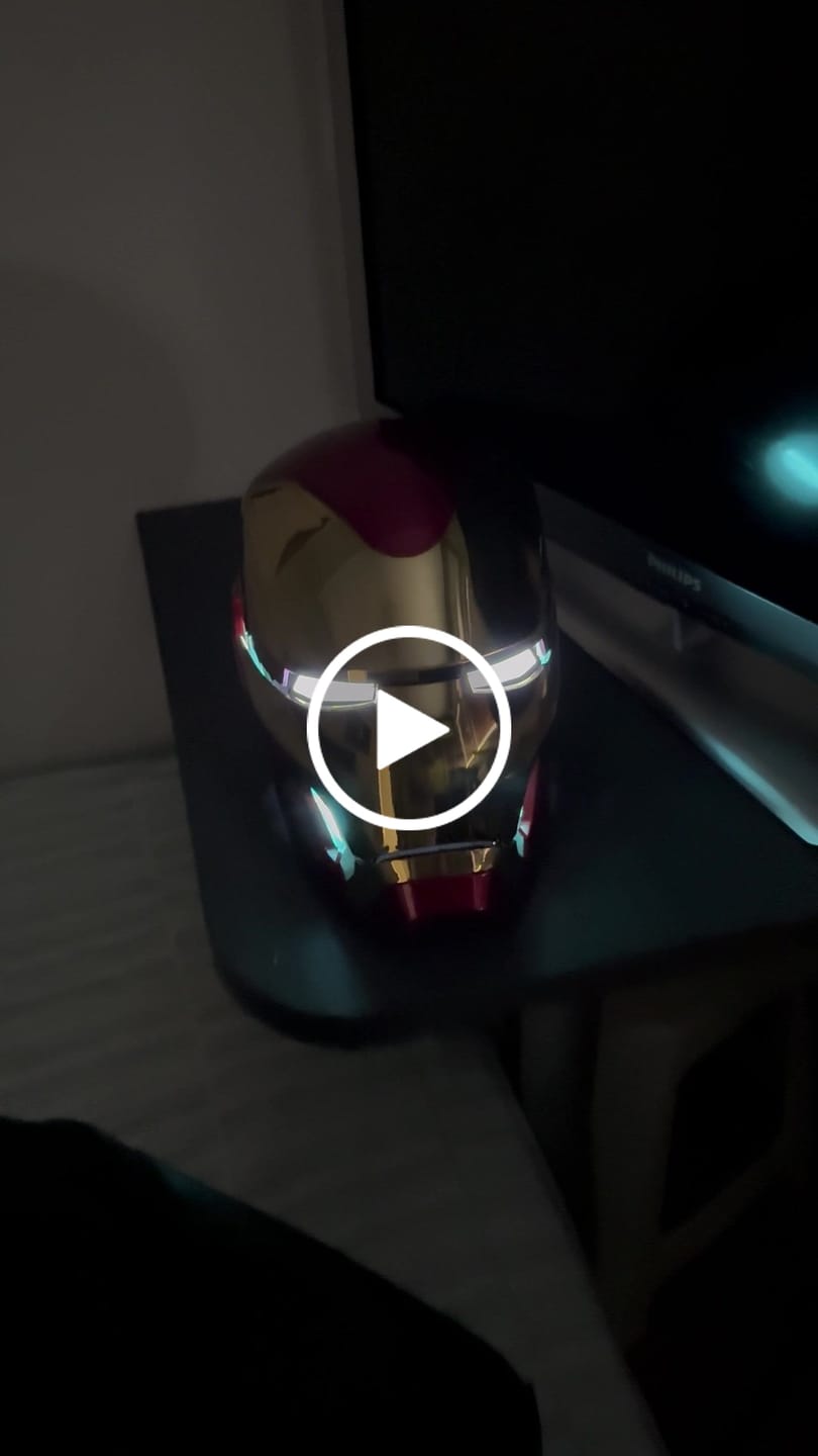 Customer video review of Iron Man Mark 50 Helmet Life Size Wearable Replica