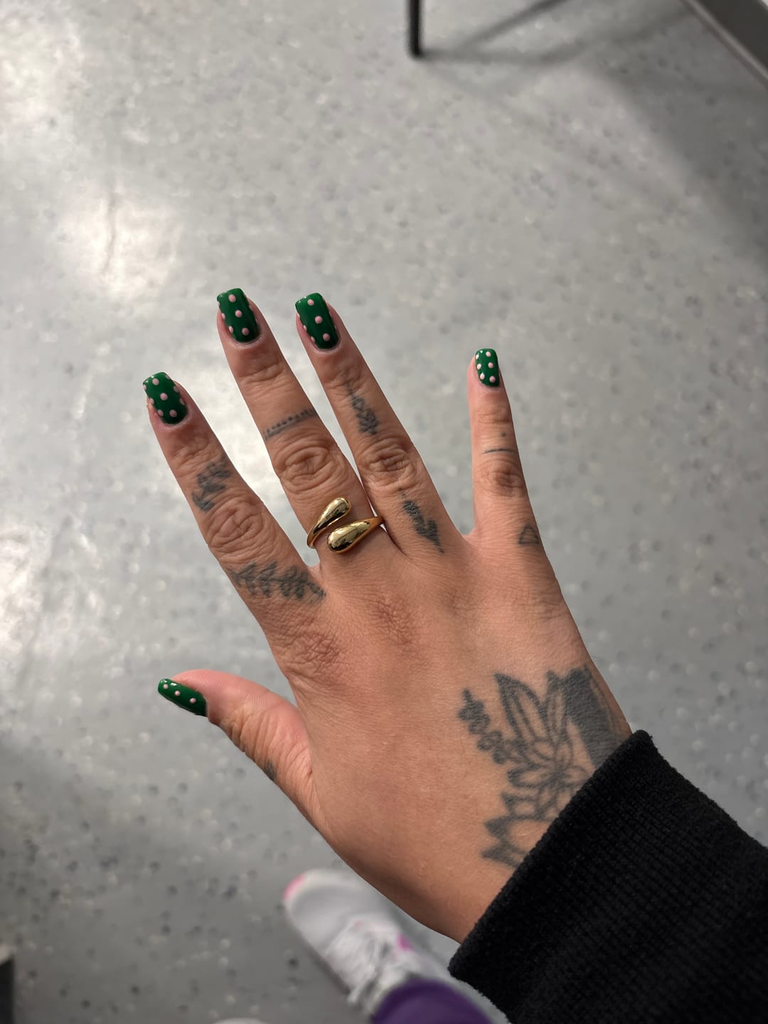 Customer photo review of Open Twist Drop Ring