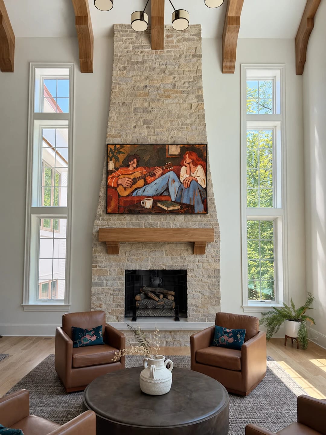 Customer photo review of Modern Folk Art｜Evening Guitar Serenade