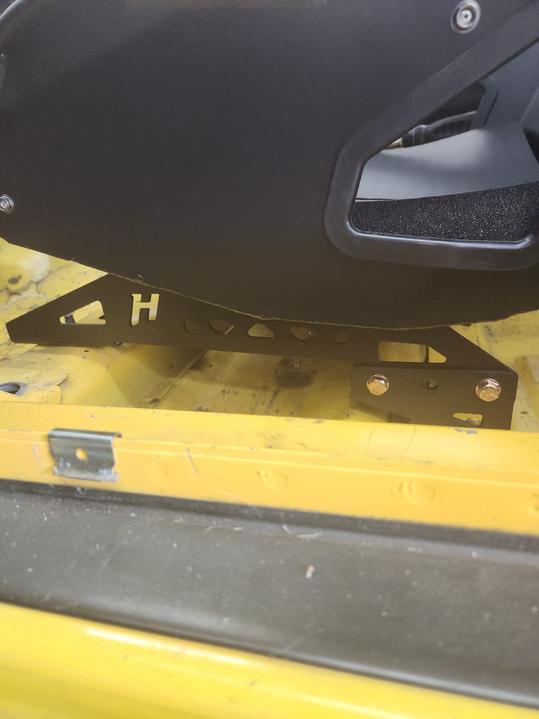 Customer photo review of Kirkey 55 and 38 Series Seat Mounts for 1979-2003 Fox body, SN95 Mustang, 1980-1988 Cougar and Thunderbird, Fairmont