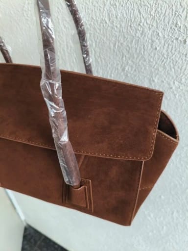 Customer photo review of Nicole Vintage Suede Crossbody Bag