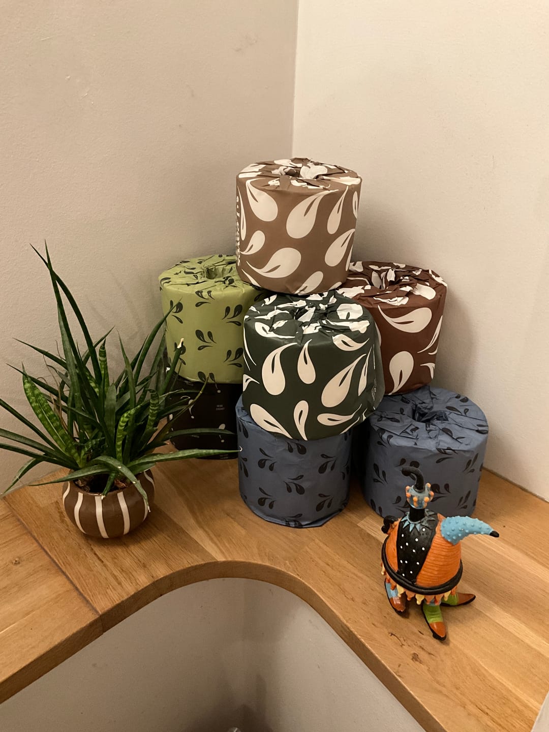 Customer photo review of 100% Bamboo Toilet Paper - 3ply -  40 meters