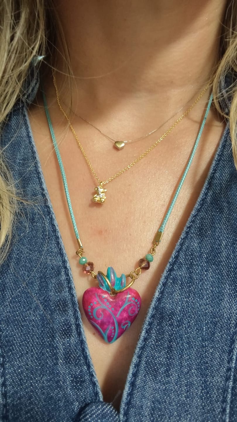 Customer photo review of COLLAR TOUS CORTO OSO TEDDY BEAR ORO 18K LILGAT