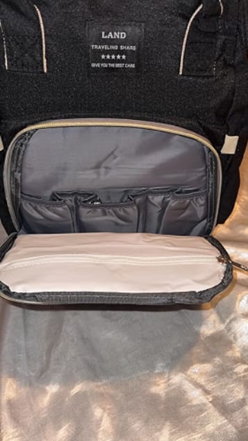 Customer photo review of Mochila Cambiador con Cuna Plegable para Bebé