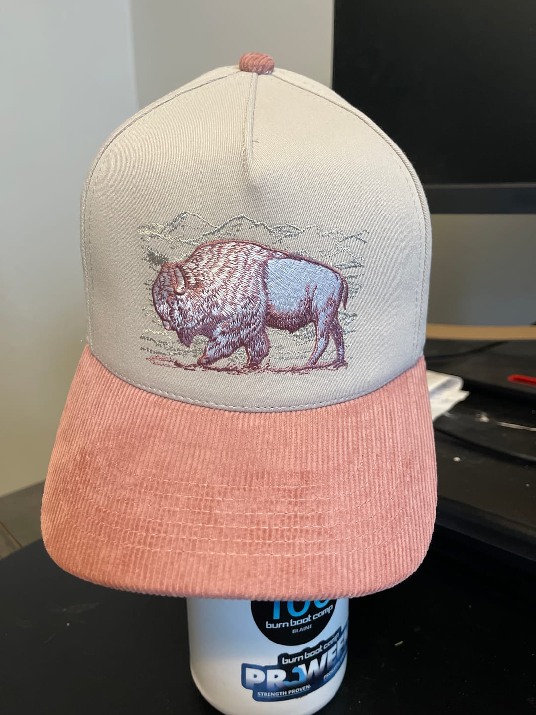 Customer photo review of Stampede Corduroy Brim Hat