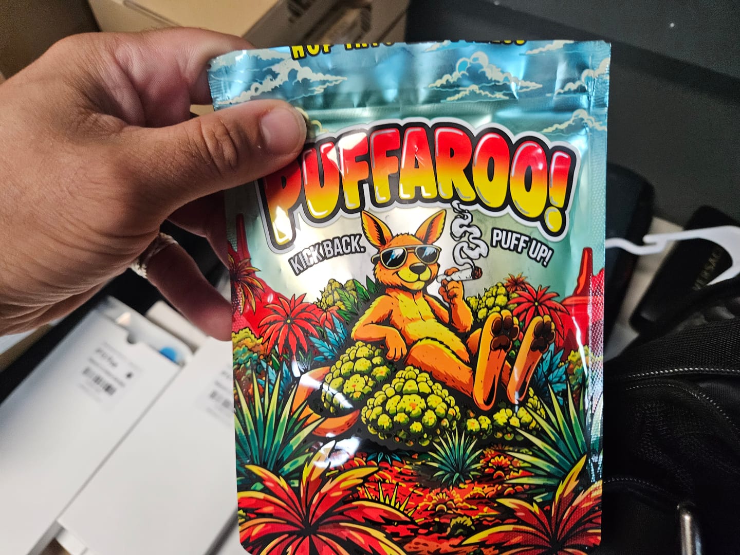 Customer photo review of Puffaroo - Purple Punch - 28 Grams - Indica