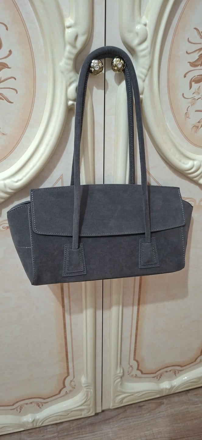 Customer photo review of Nicole Vintage Suede Crossbody Bag