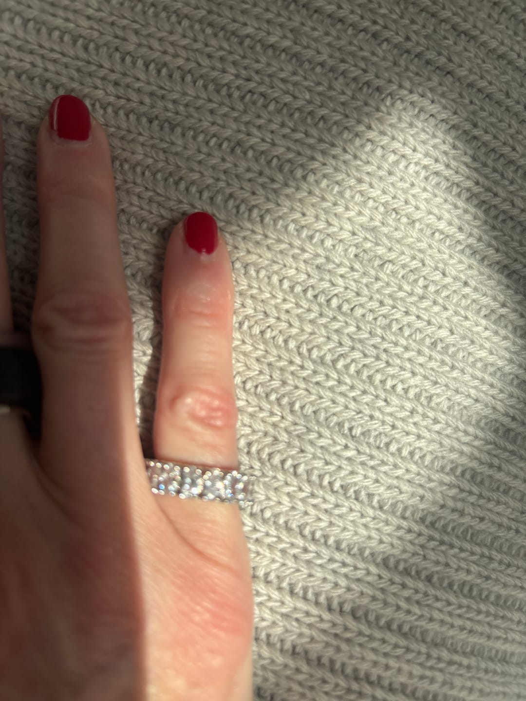 Customer photo review of The Silver Oval Ring