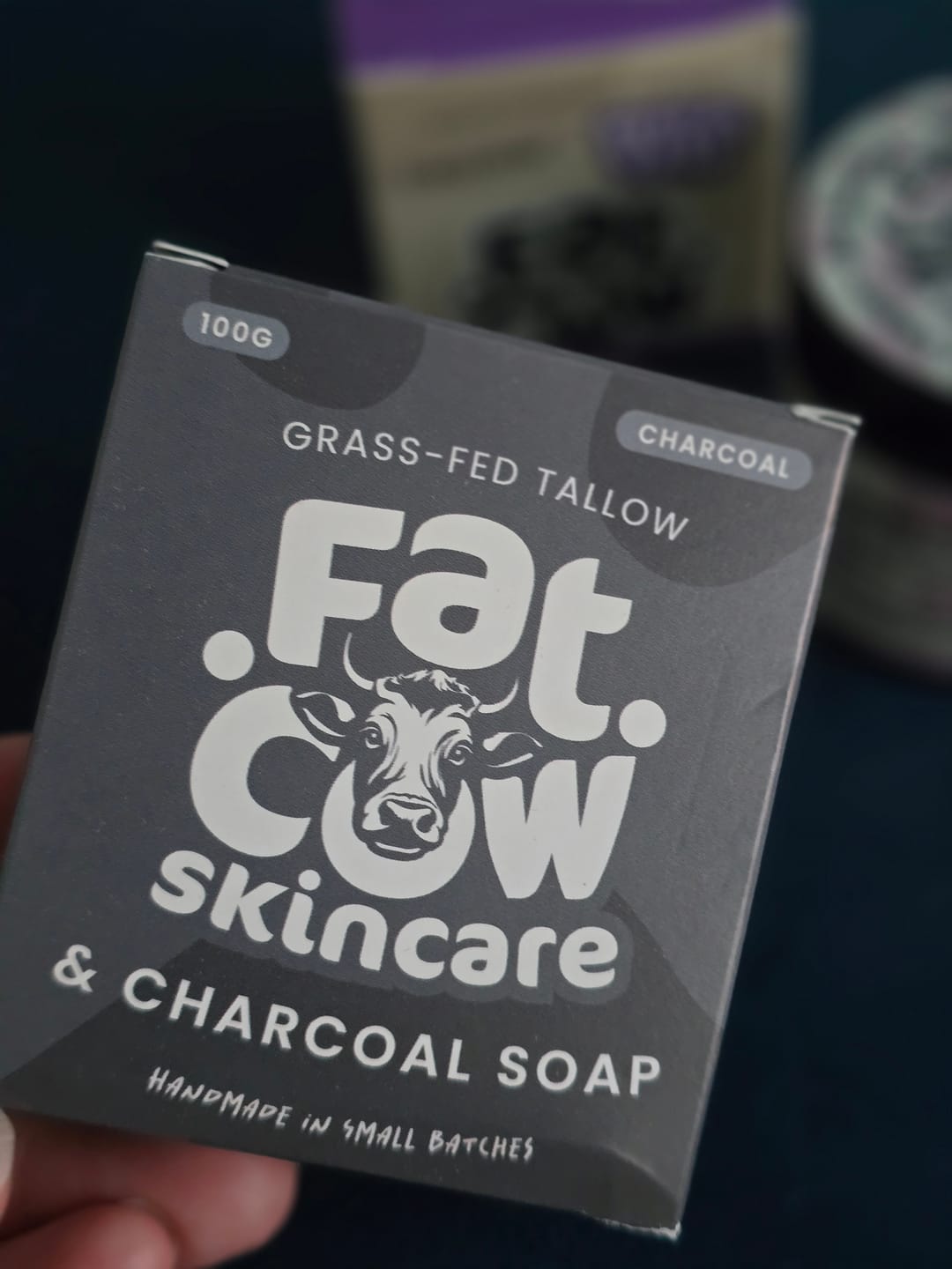 Customer photo review of Tallow Soap Bundle | Grass-Fed Tallow and Charcoal Soap with Extras