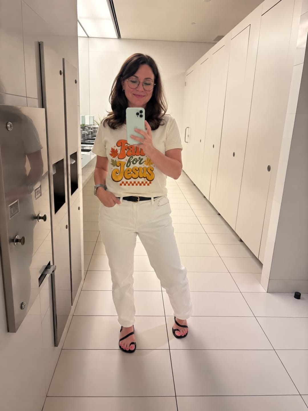 Customer photo review of Fall for Jesus T-Shirt