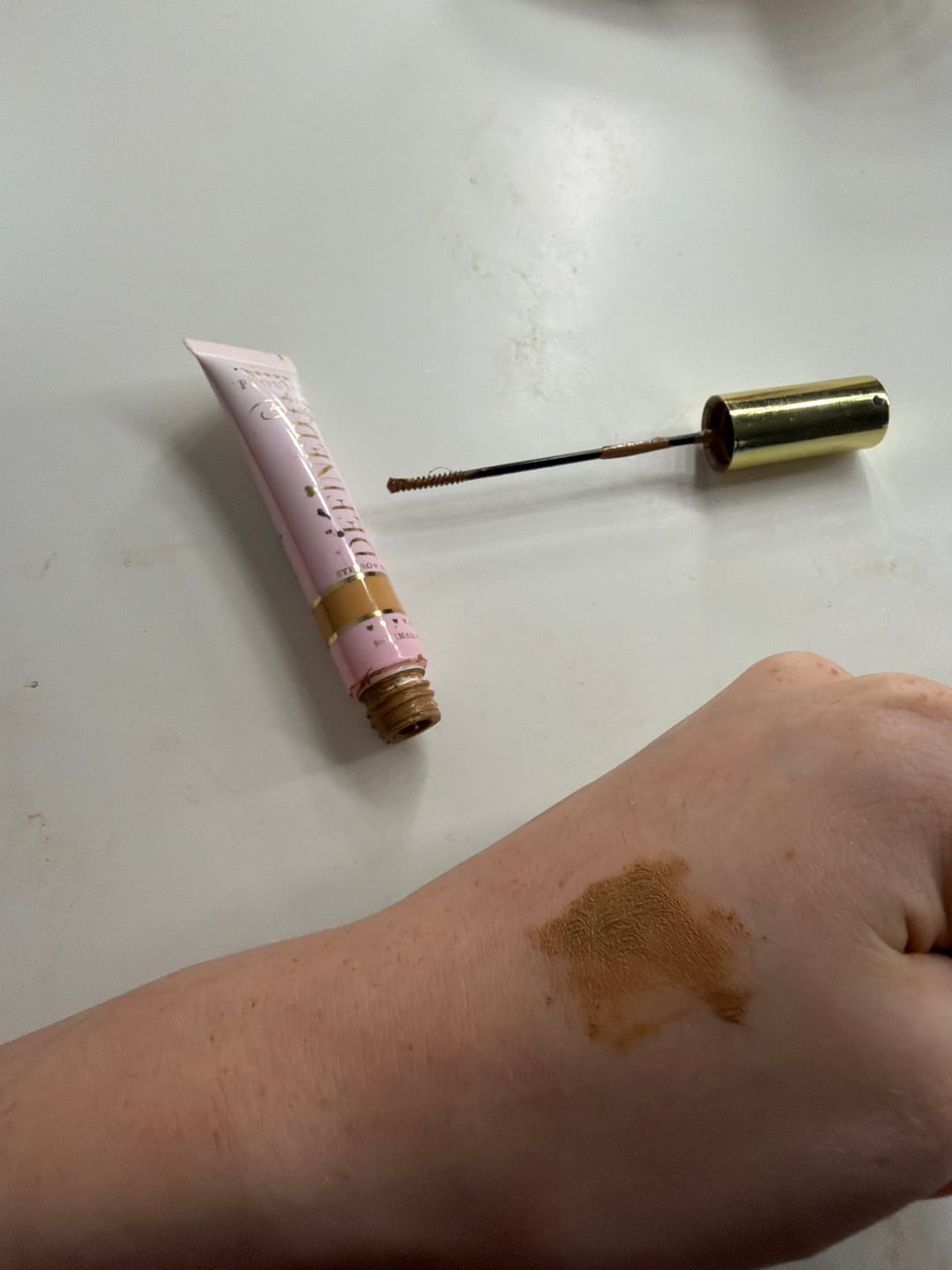 Customer photo review of Tinted Eyebrow Gel