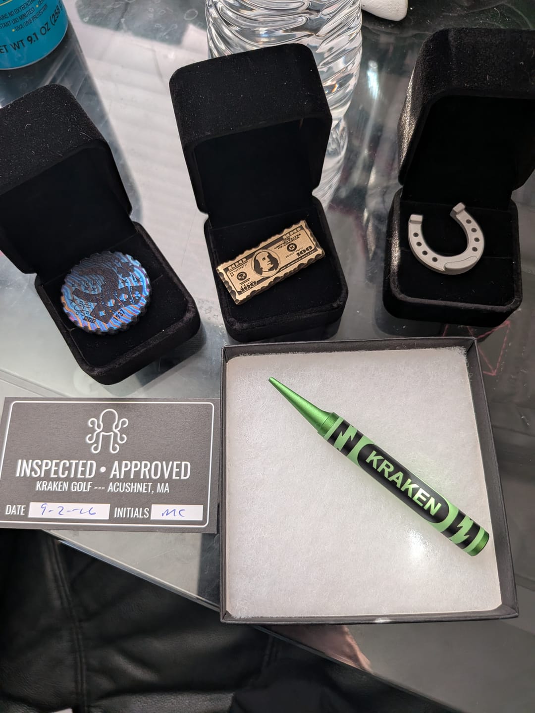 Customer photo review of HOBO LUCK GOLF BALL MARKER - TIMASCUS EDITION