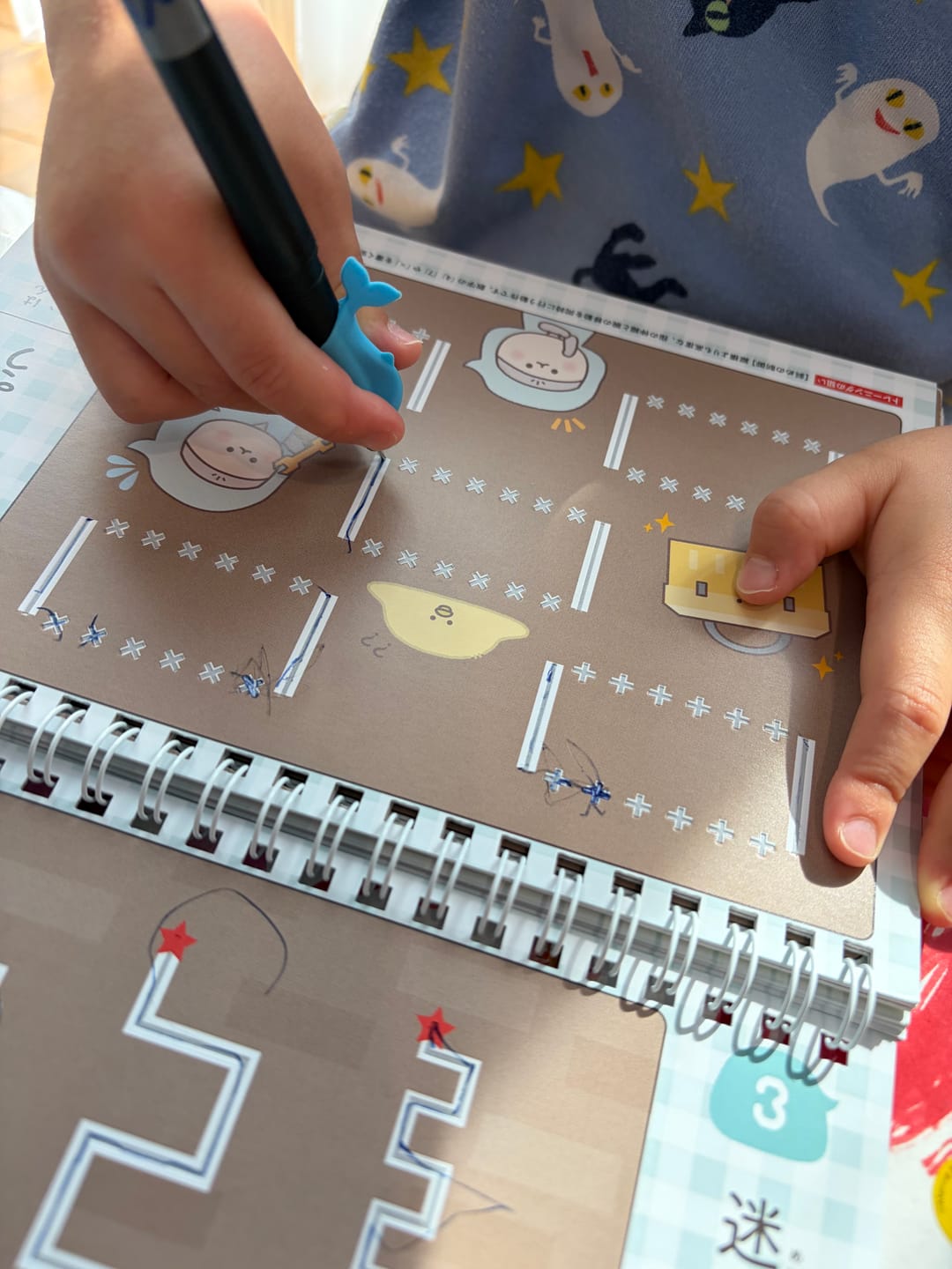 Customer photo review of まほうのドリル かくちから 書くための土台をつくる 数字・運筆ワーク