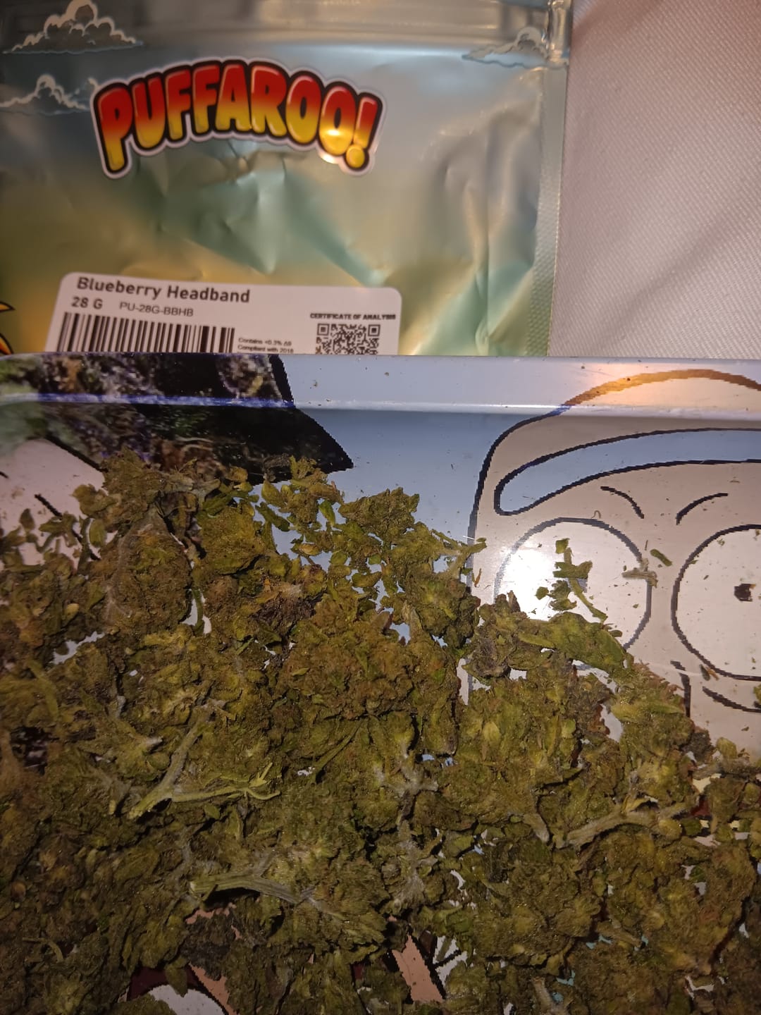 Customer photo review of Puffaroo - Blueberry Headband - 28 Grams - Hybrid