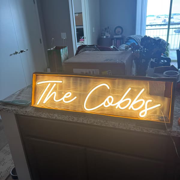 Customer photo review of Custom Neon: The Cobbs