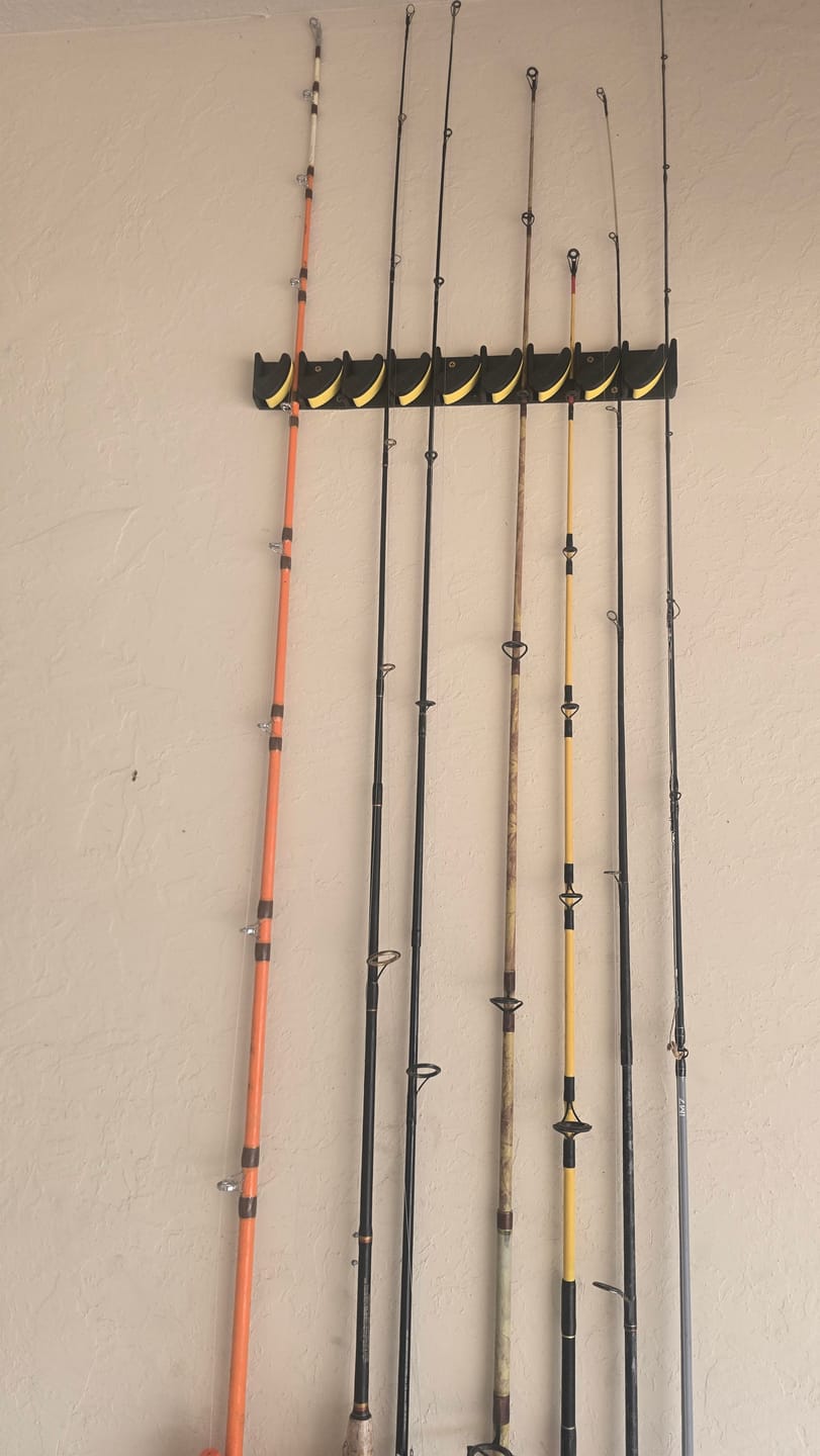 Customer photo review of Beyond Fishing GripLock Vertical Fishing Rod Rack