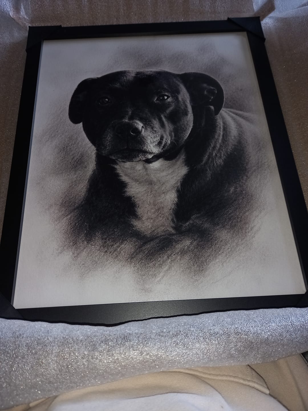 Customer photo review of Charcoal - Personalised Poster