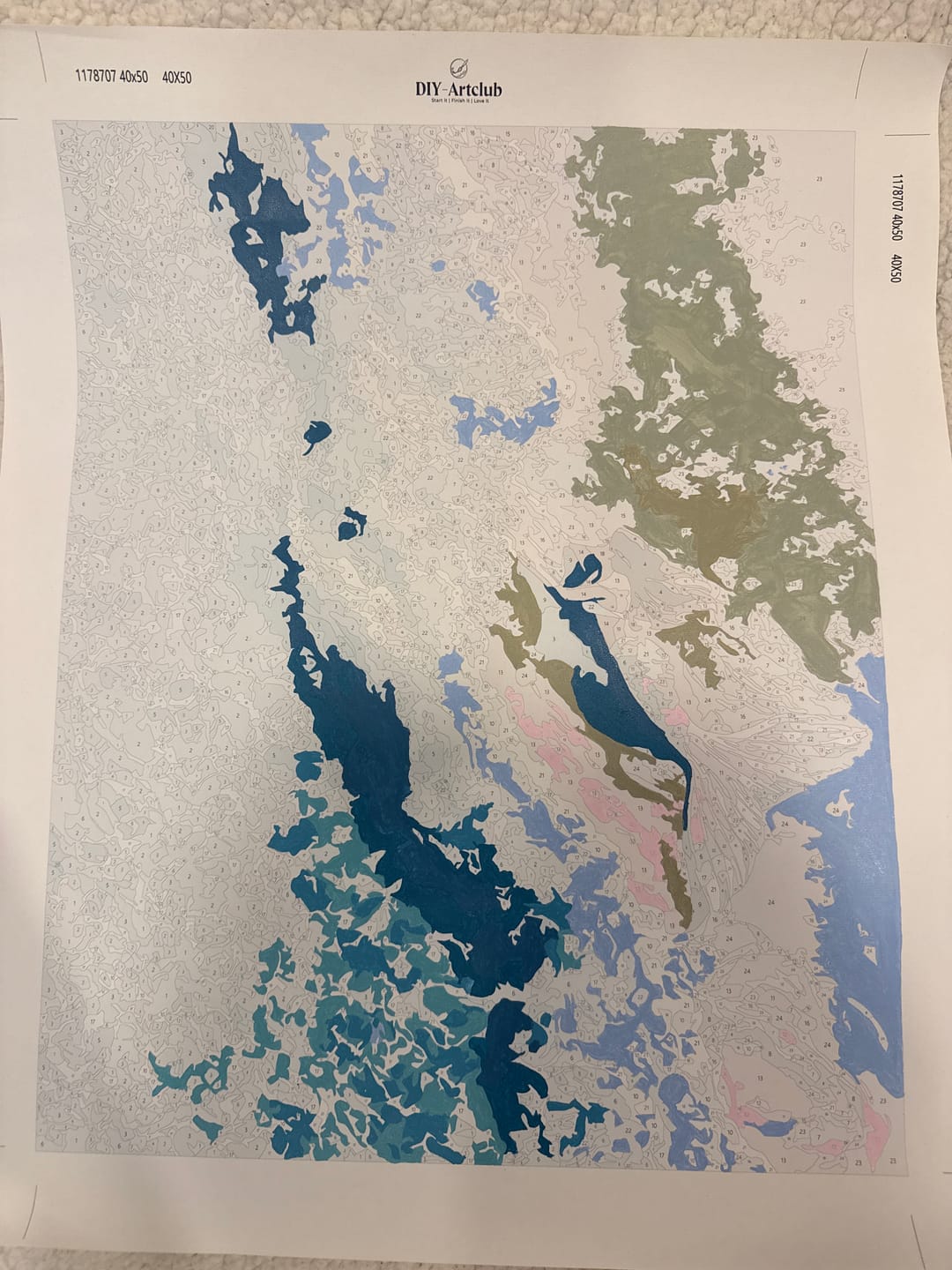 Customer photo review of Mermaid Cove | Paint by Number