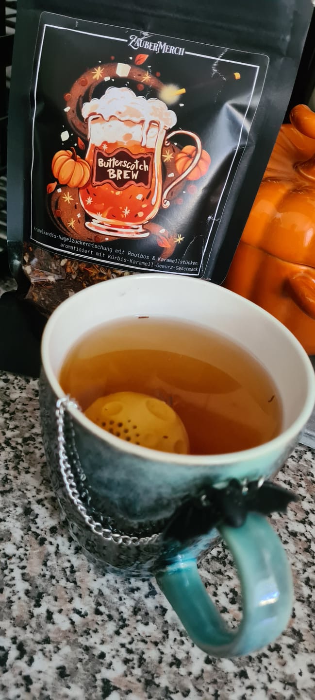 Customer photo review of Butterscotch Brew – Pumpkin Spice Edition | Limitierter Herbst Tee