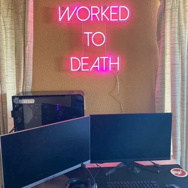 Customer photo review of Custom Neon: Worked to death