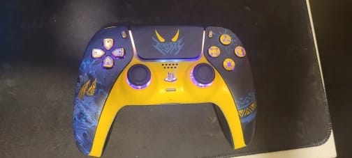 Customer photo review of PS5 Controller Faceplate Shell – Gold Foil Stamping Cover with Touchpad for DualSense (BDM-010 to 050)
