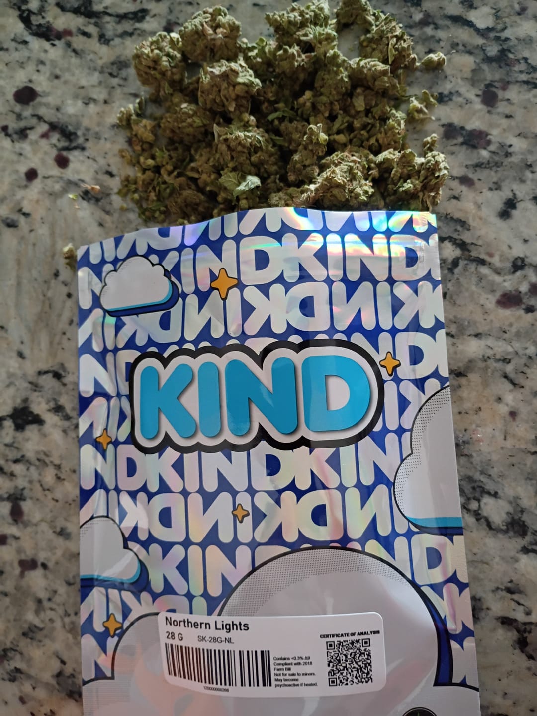 Customer photo review of KIND - Northern Lights - 28 Grams - Indica