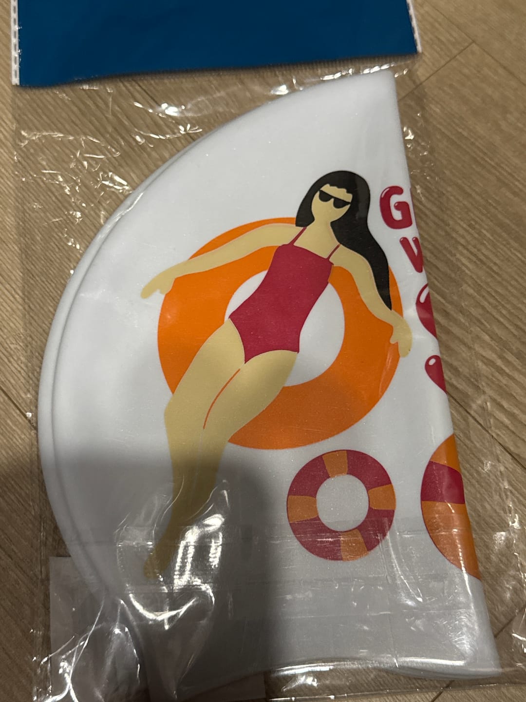 Customer photo review of JAYD Swim Cap - Float On