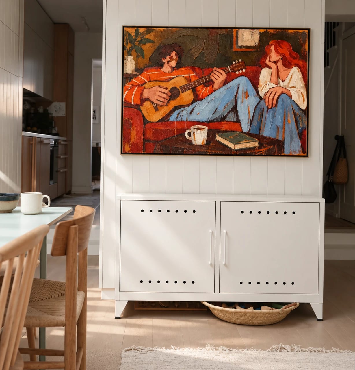 Customer photo review of Modern Folk Art｜Evening Guitar Serenade