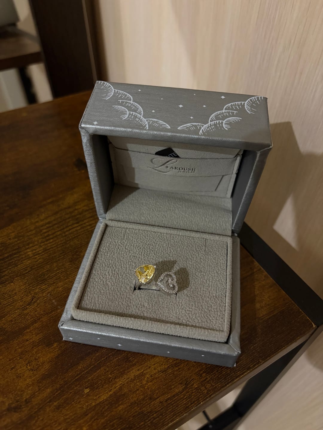 Customer photo review of Two Hearts Ring | Yellow Stone