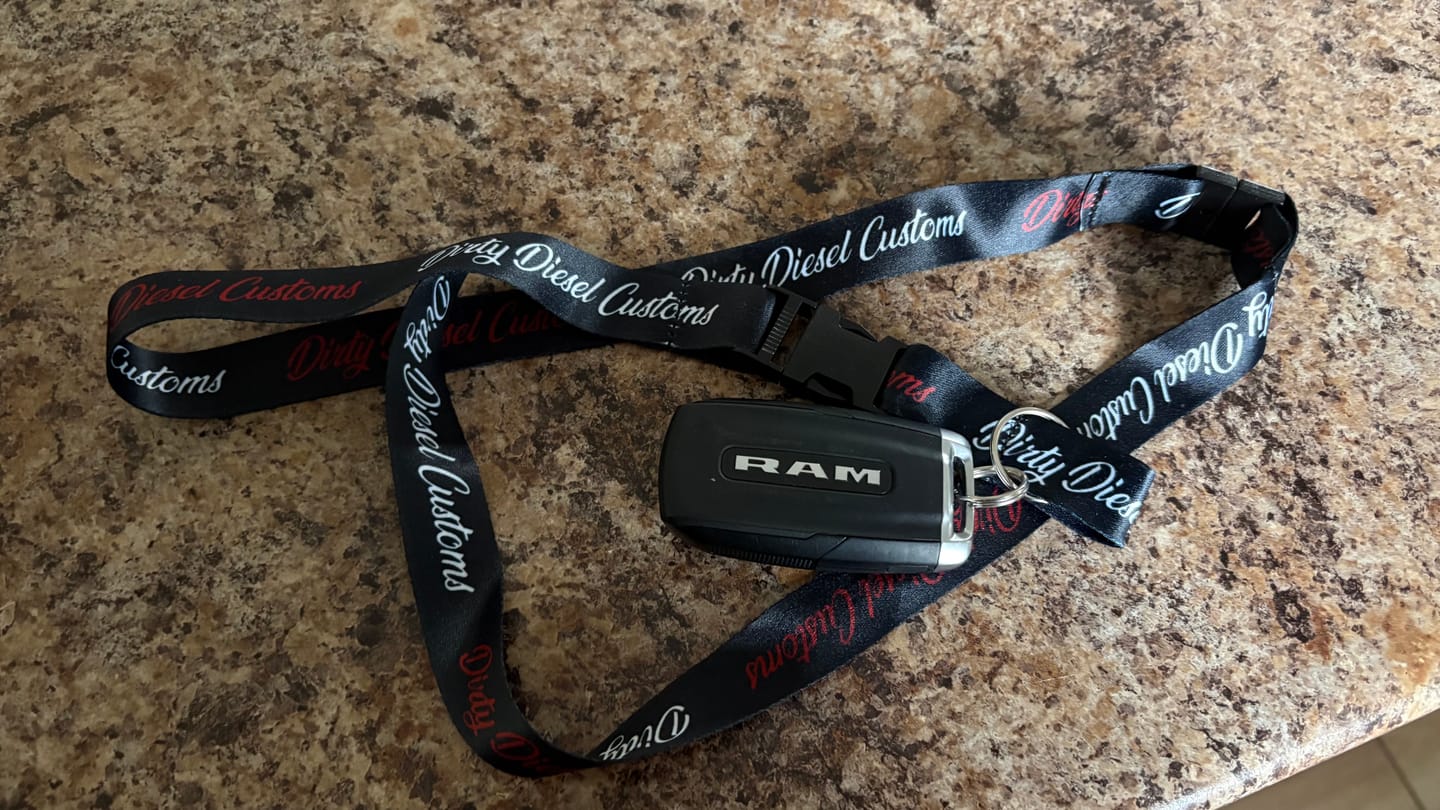 Customer photo review of Dirty Diesel Lanyards