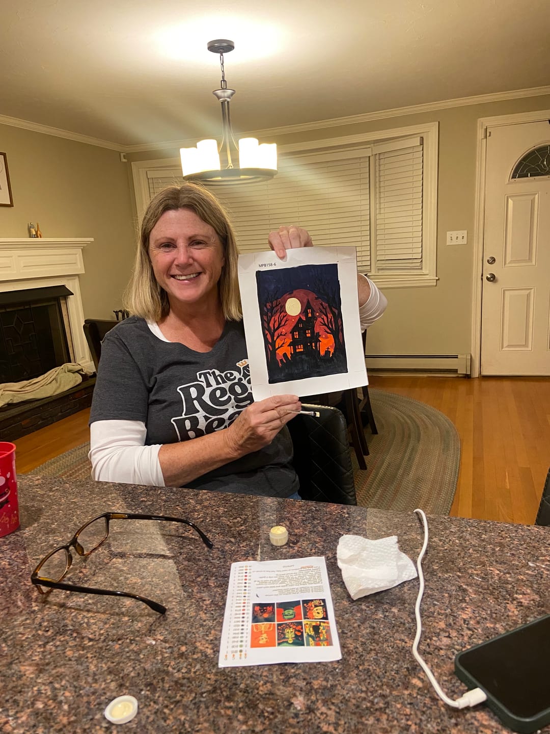 Customer photo review of 6 Mini Paintings - Halloween Night Set